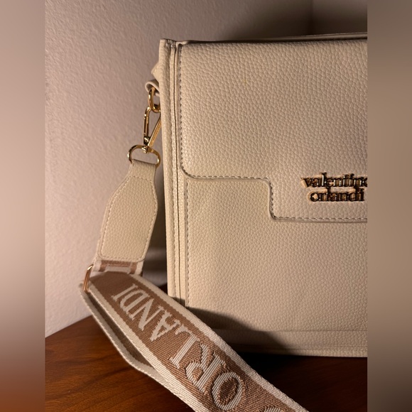 Valentino Orlandi Leather Crossbody Bag in Bone - Picture 2 of 15